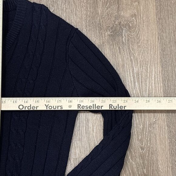 Vintage Campus Cable Knit Sweater Mens Medium - Picture 8 of 8